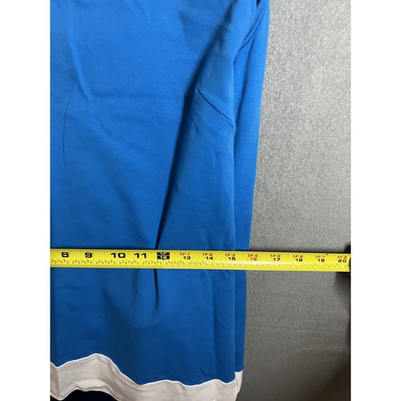 New York & Company Women's Blue White Navy Colorblock Sheath Dress Size Medium - Picture 3 of 7